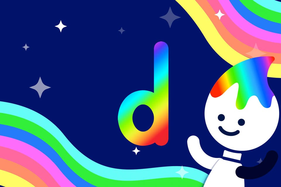 Rainbow Traceables: Letter d