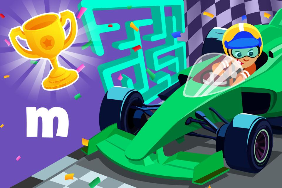 Letter m Race Maze