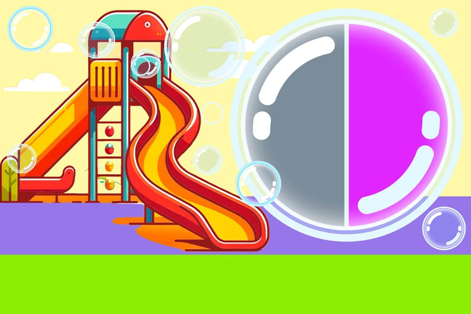 Gray and Pink Bubble Blaster