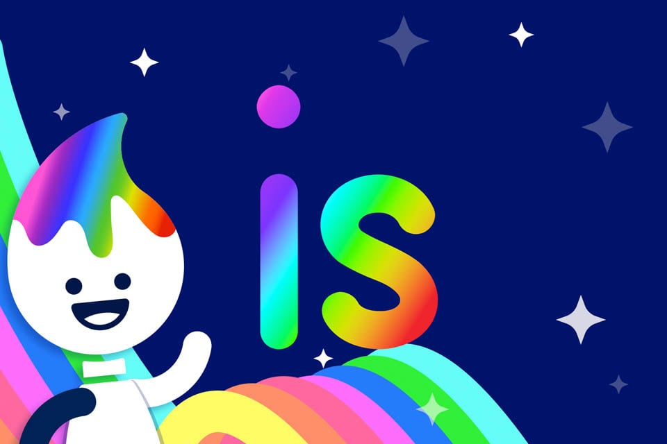 Rainbow Traceables: Sight Word “is”