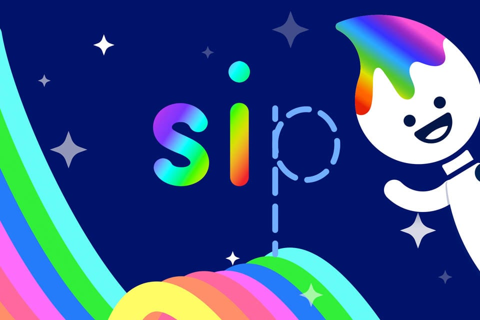 Rainbow Traceables: Word Family Word “sip”