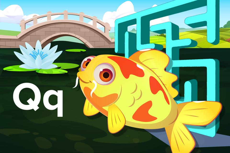 Letter Qq Koi Maze