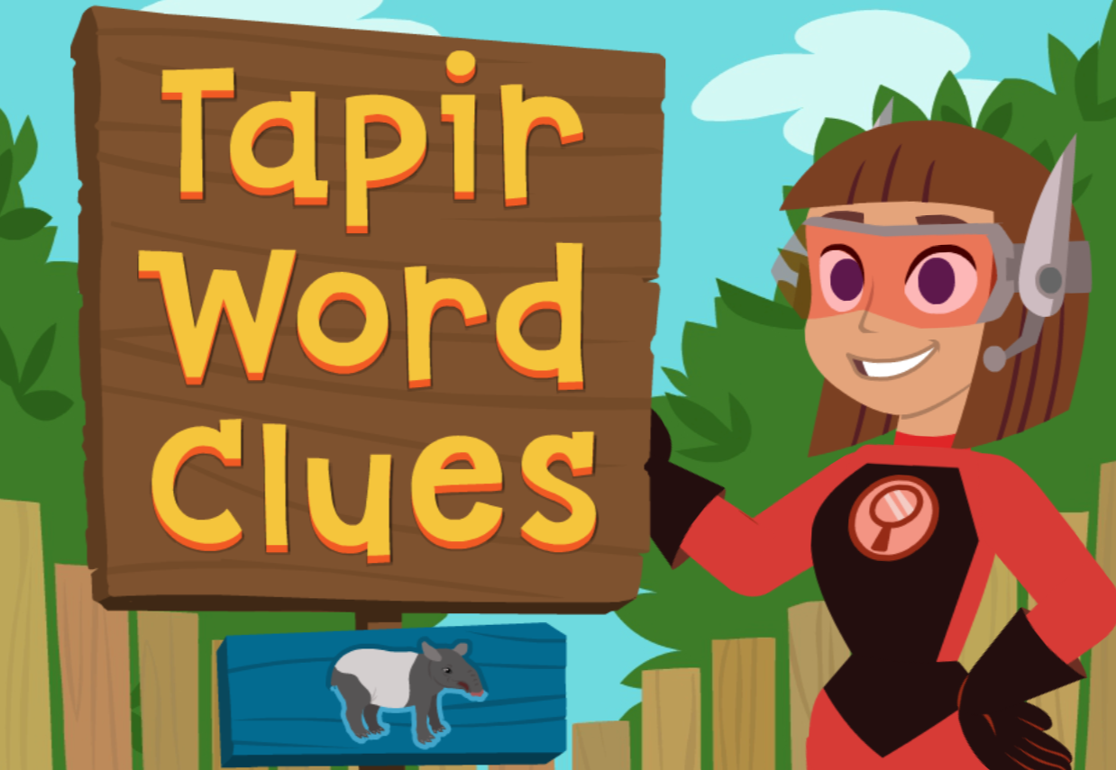 Fun word clue free to play game online from ABCmouse.com.