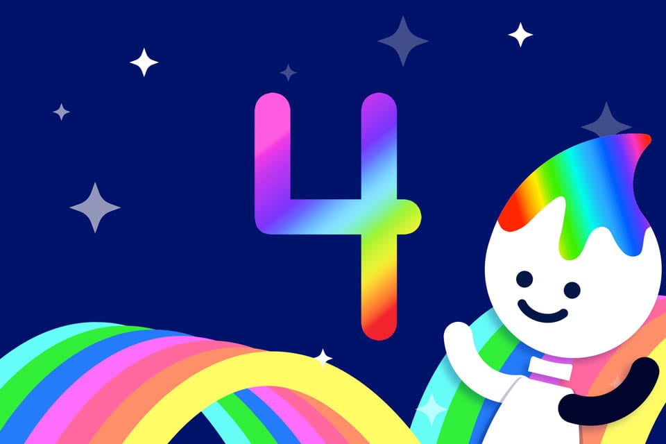 Rainbow Traceables: Number 4