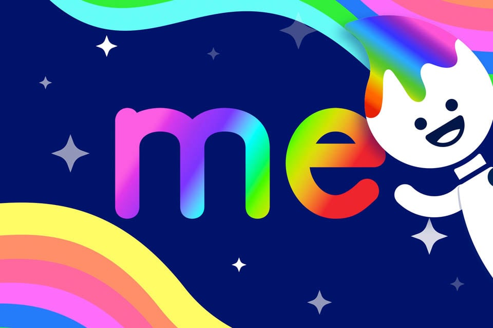 Rainbow Traceables: Sight Word “me”