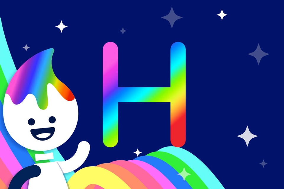 Rainbow Traceables: Letter H