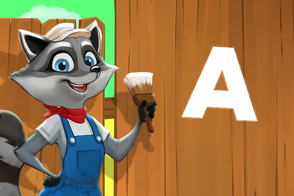 Letter A on the Fence