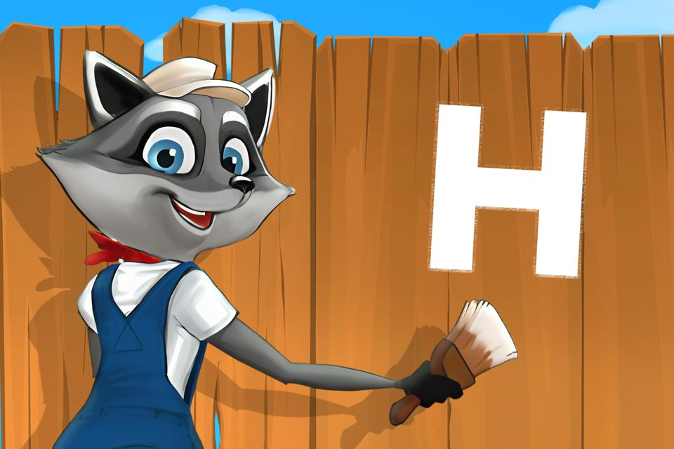 Letter H on the Fence