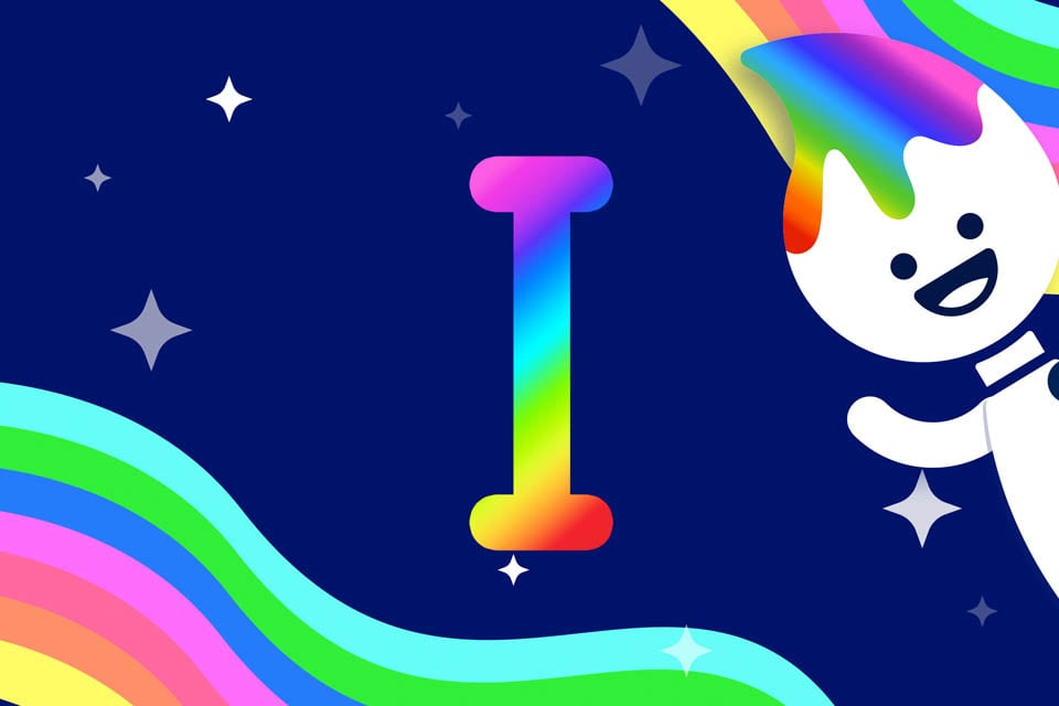Rainbow Traceables: Letter I