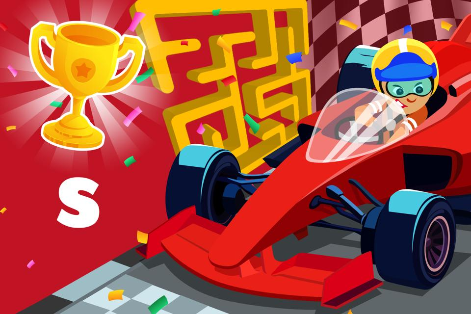 Letter s Race Maze