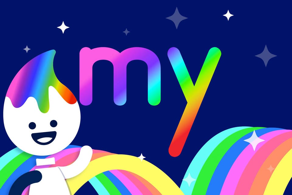 Rainbow Traceables: Sight Word “my”
