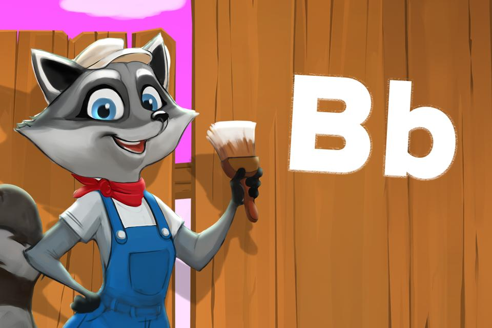 Letter Bb on the Fence