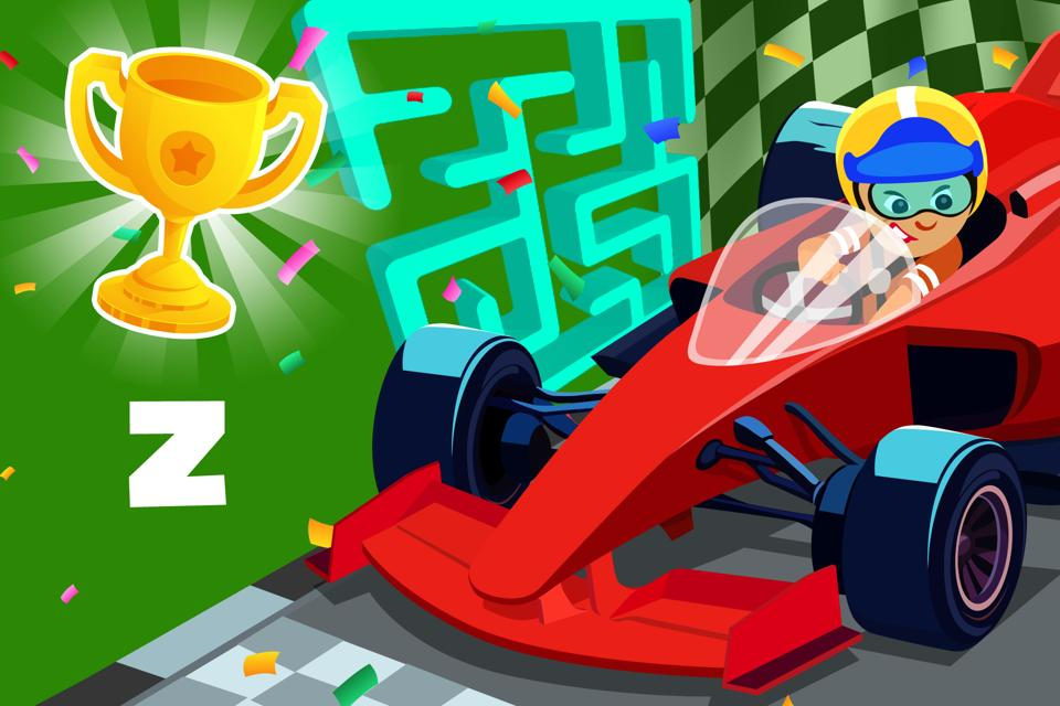 Letter z Race Maze
