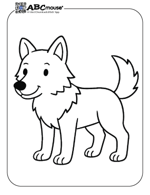 Free printable zoo animal coloring page for kids from ABCmouse.com.