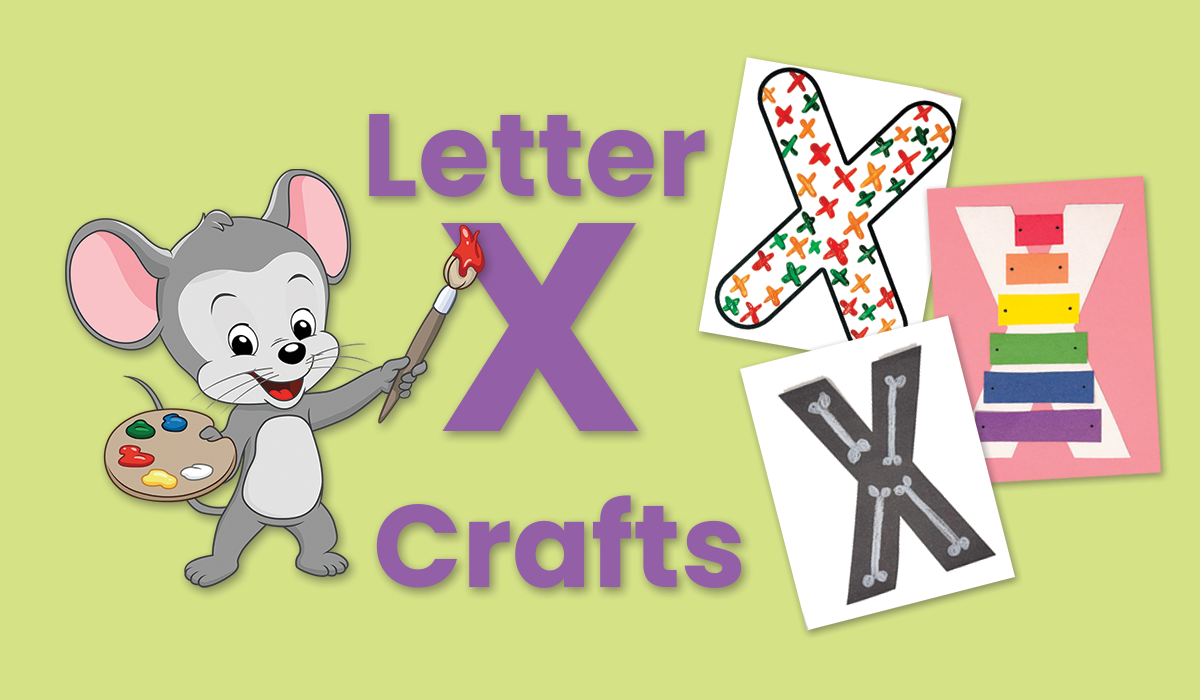 Free printable letter X crafts for kids from ABCmouse.com. 