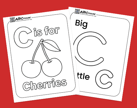Free printable letter C coloring pages for kids from ABCmouse.com. 