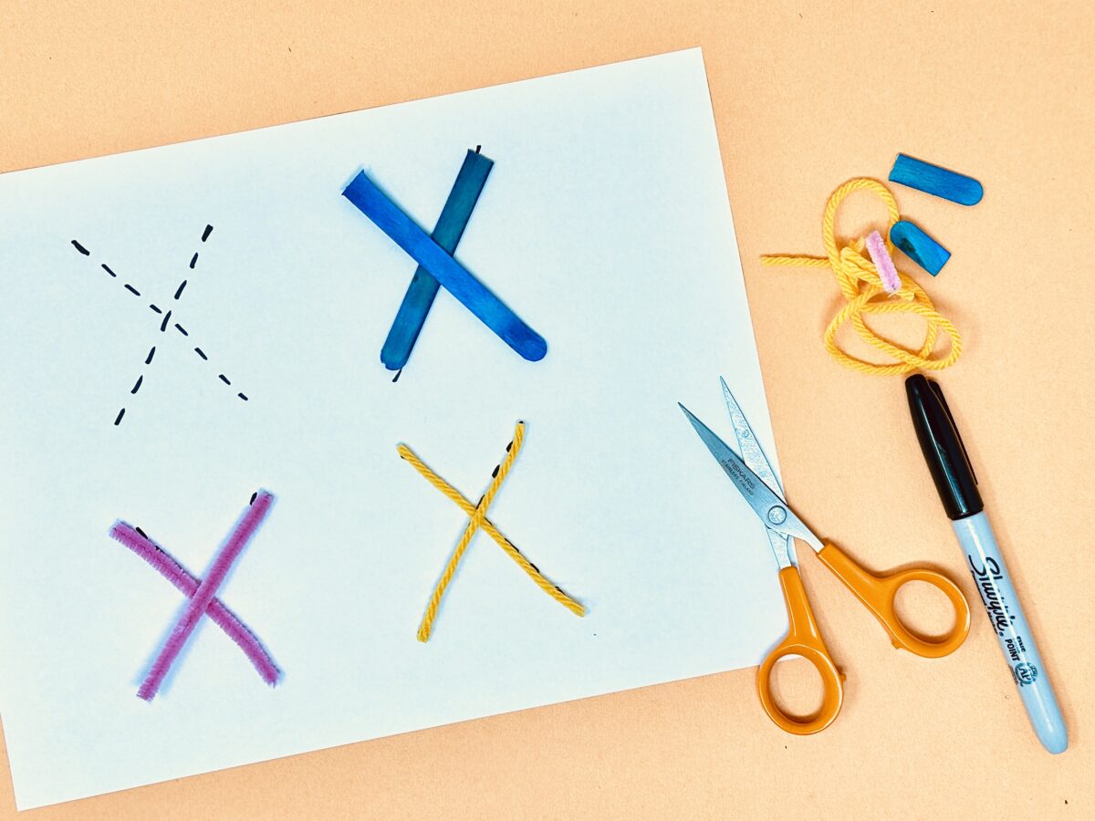 Letter X is for sensory tracingcraft for kids from ABCmouse.com. 