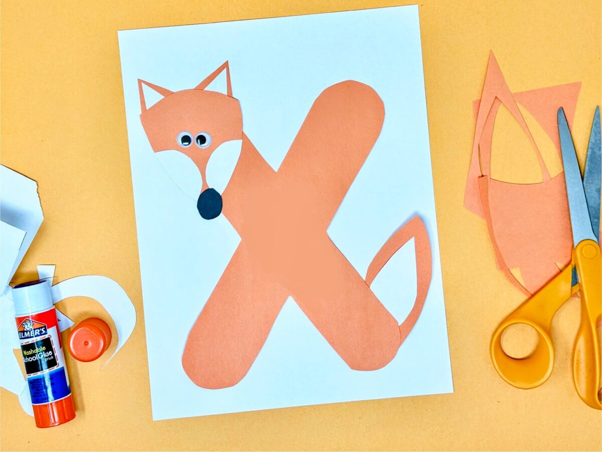 Letter X is for fox craft for kids from ABCmouse.com. 