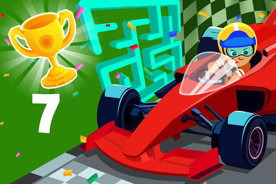 Number 7 Race Maze