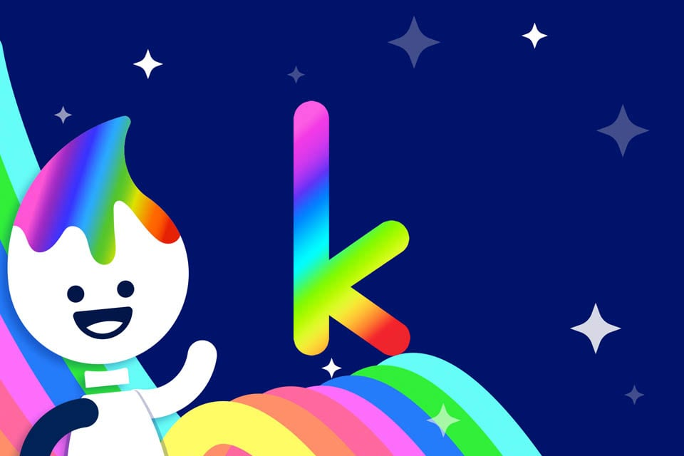 Rainbow Traceables: Letter k