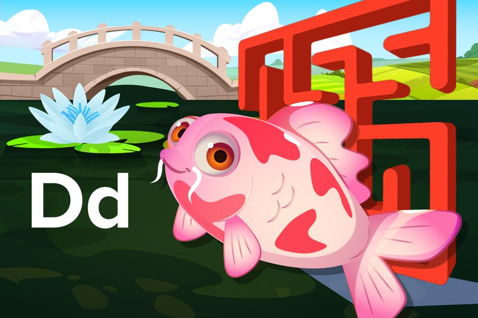 Letter Dd Koi Maze