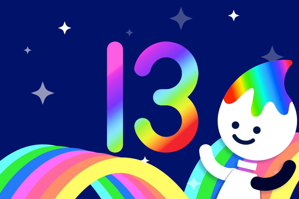 Rainbow Traceables: Number 13
