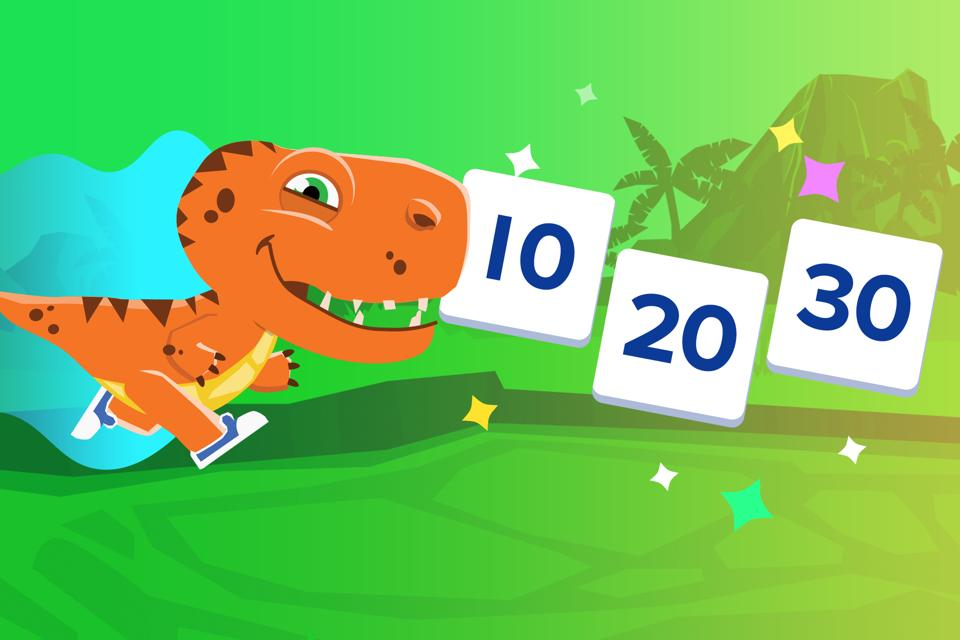 Fun skip count by 10's game for kids to play from ABCmouse.com. 