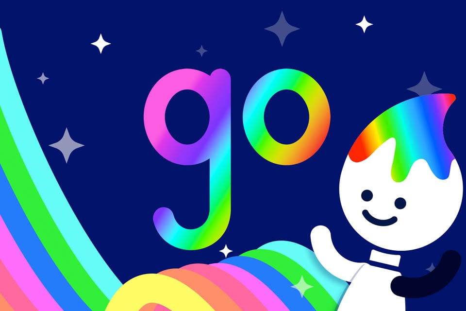 Rainbow Traceables: Sight Word “go”