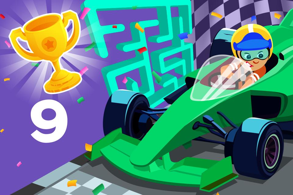 Number 9 Race Maze