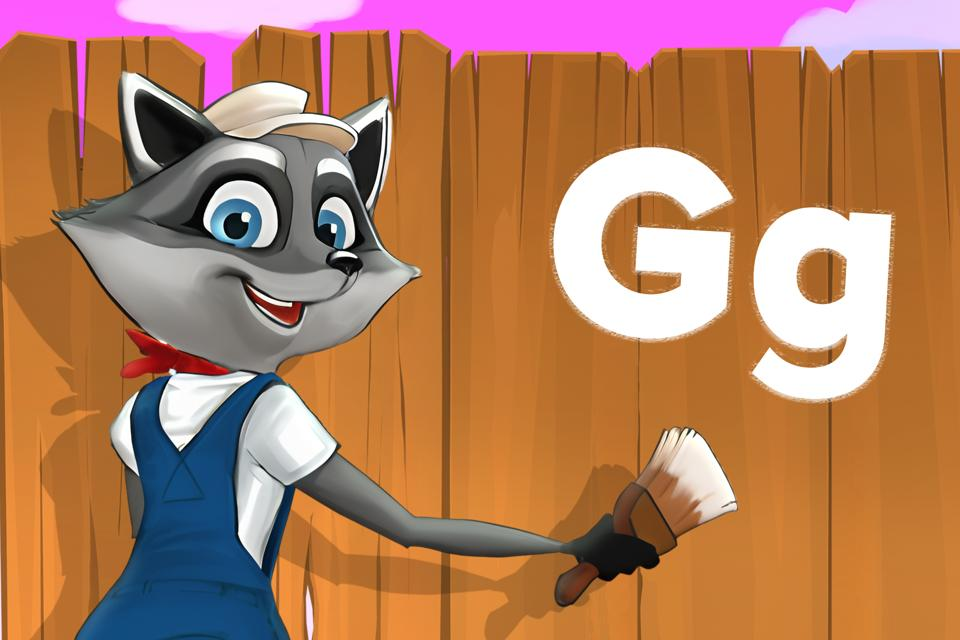 Letter Gg on the Fence