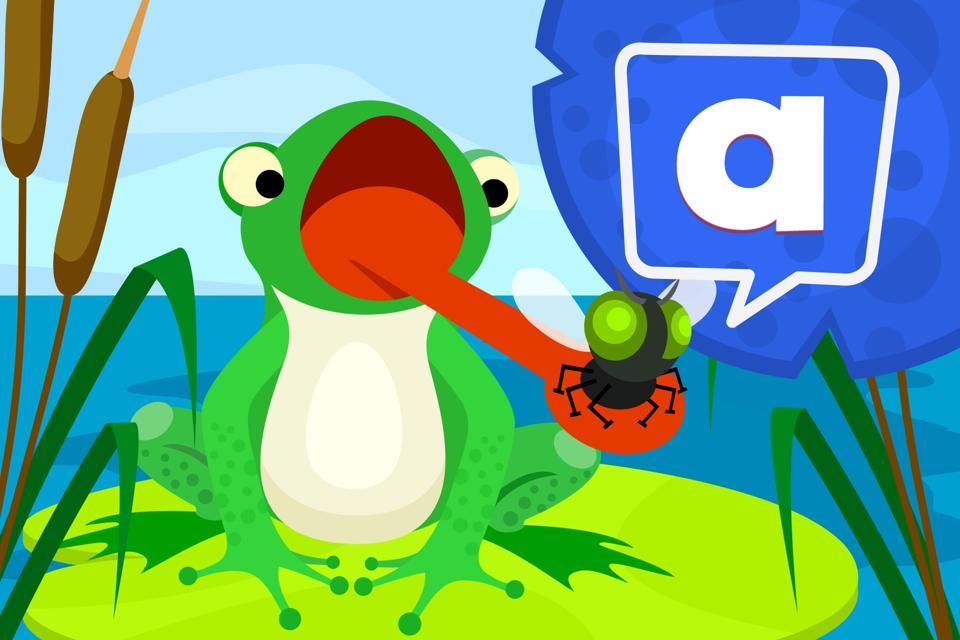 Frog Feeder Letter A free online learning game from ABCmouse