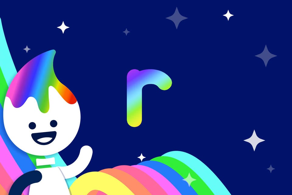 Rainbow Traceables: Letter r