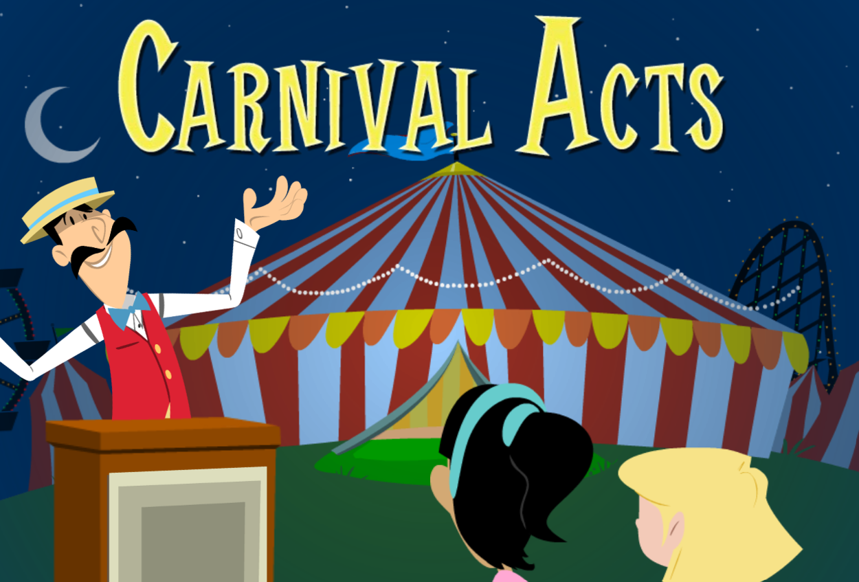 Free fun carnival themed sight word game for kids to play online from ABCmouse.com. 