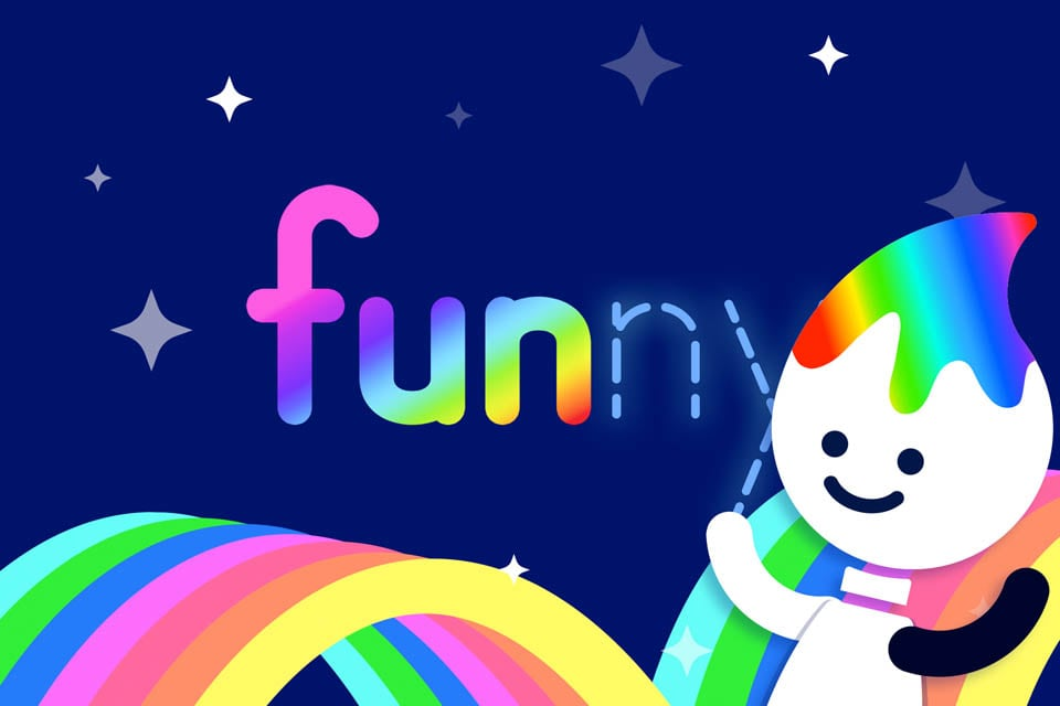 Rainbow Traceables: Sight Word “funny”