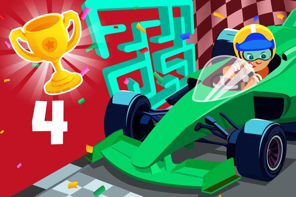 Number 4 Race Maze