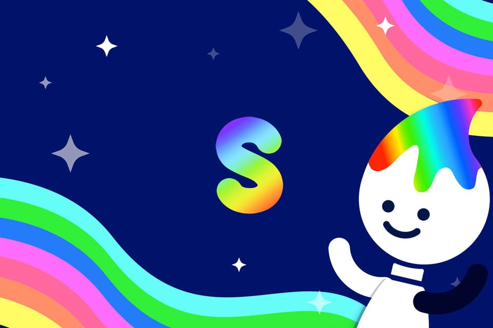 Rainbow Traceables: Letter s