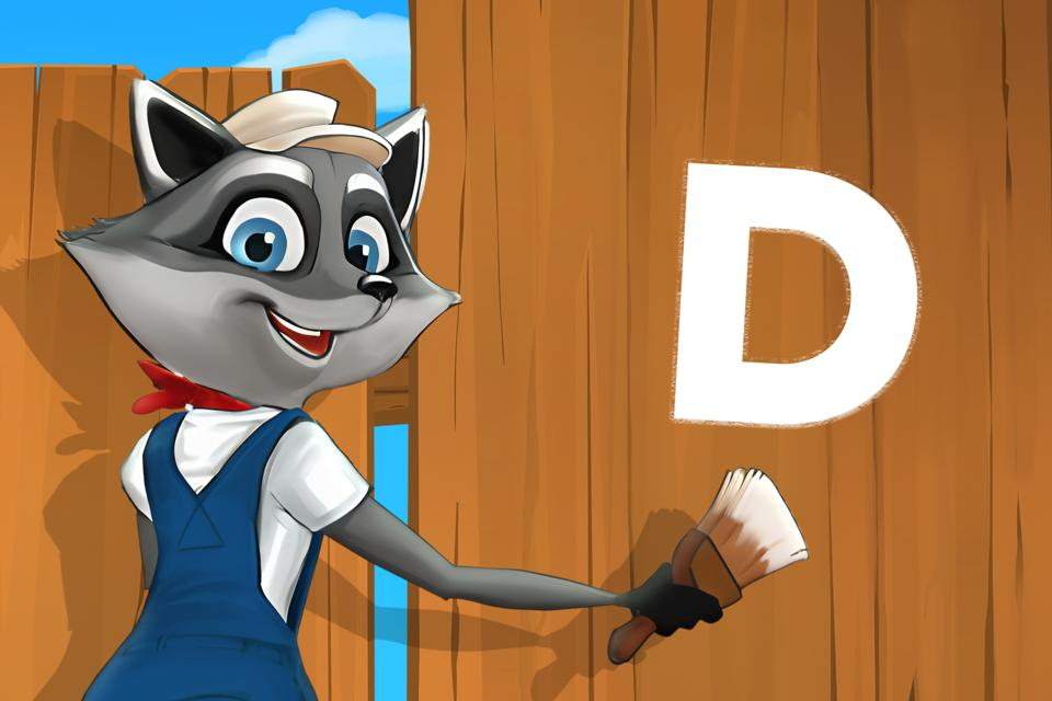 Letter D on the Fence