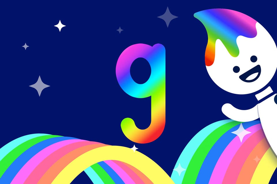 Rainbow Traceables: Letter g
