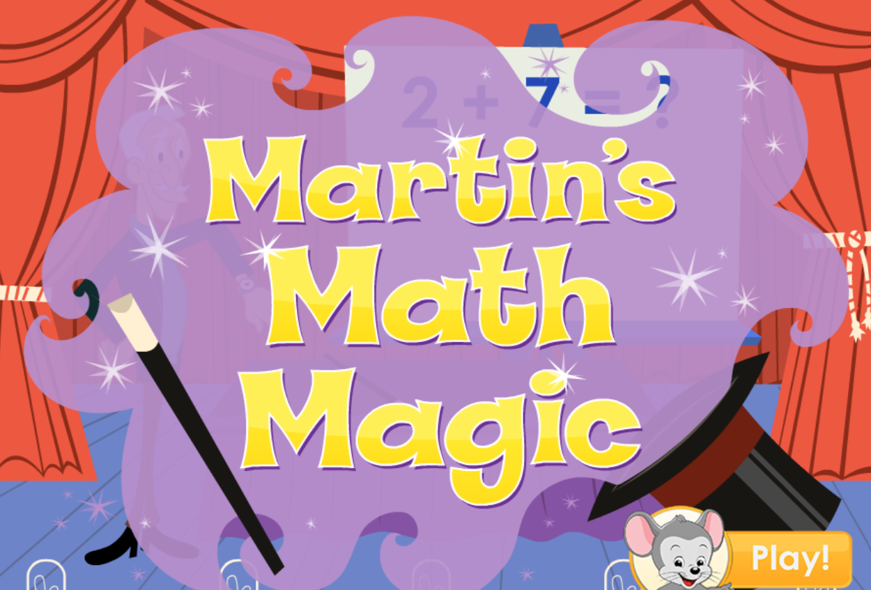 Martin's Math Magic fun addition learning game for kids to play online for free from ABCmouse.com. 