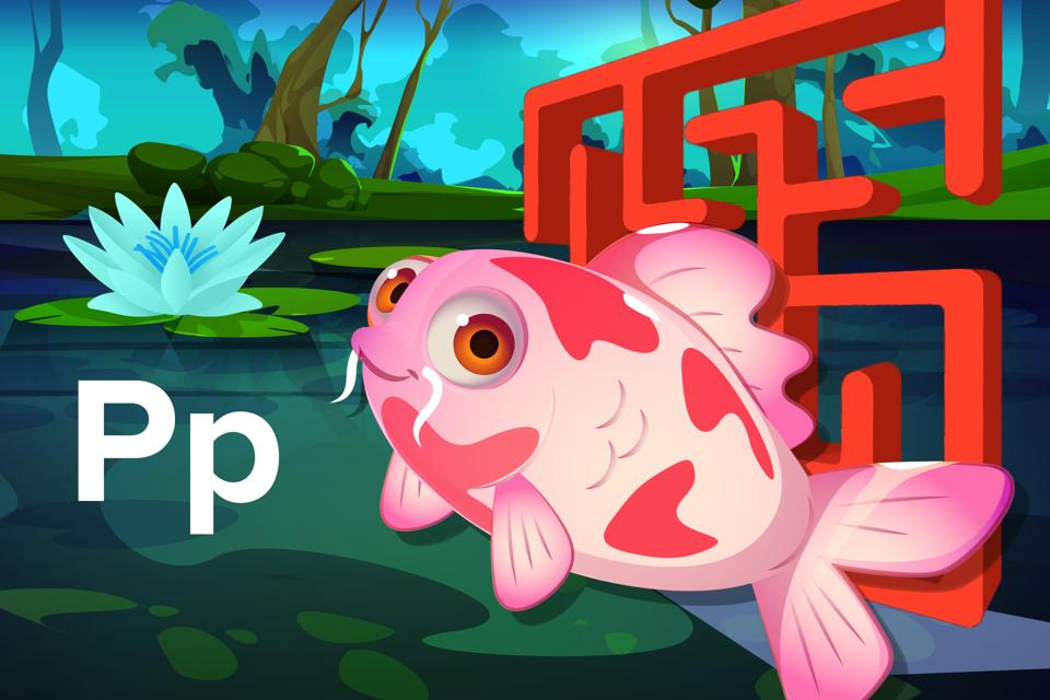 Letter Pp Koi Maze