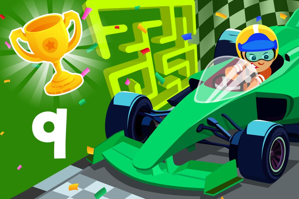 Letter q Race Maze