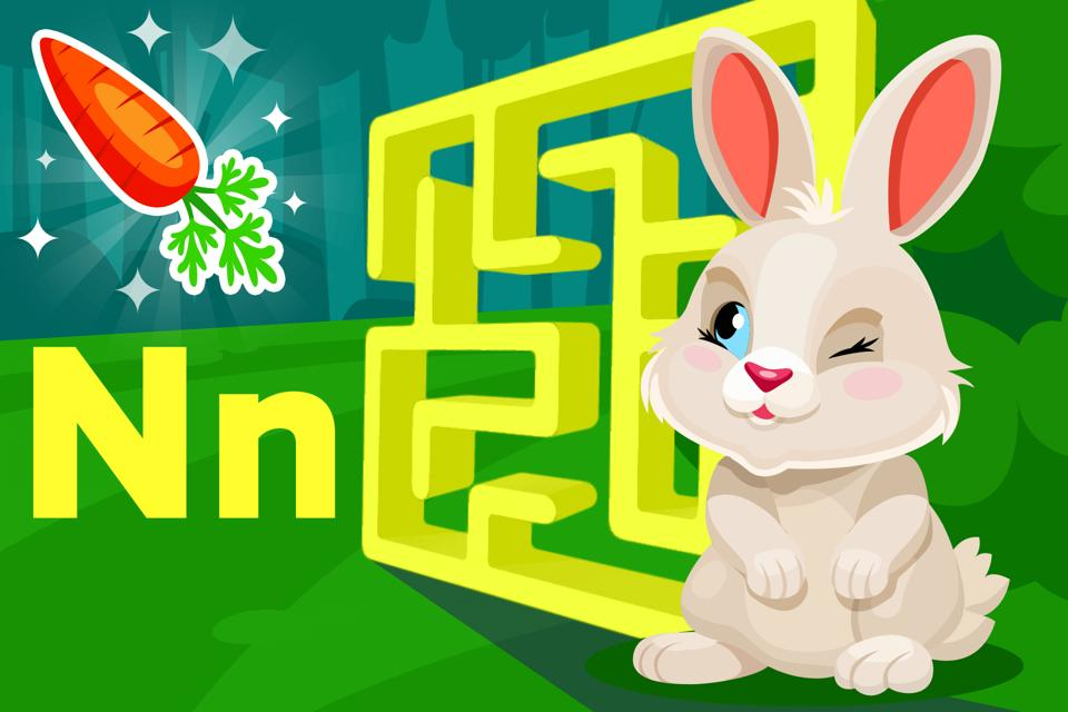 Free fun bunny themed letter Nn game for kids to play online from ABCmouse.com. 