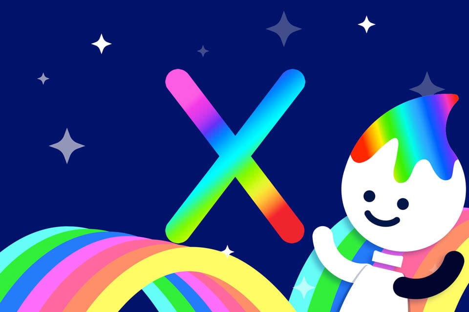 Rainbow Traceables: Letter X