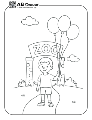 Free printable zoo coloring pages for kids from ABCmouse.com.