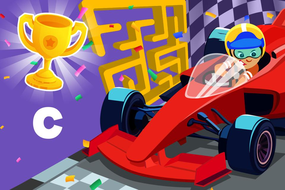 Letter c Race Maze | ABCmouse