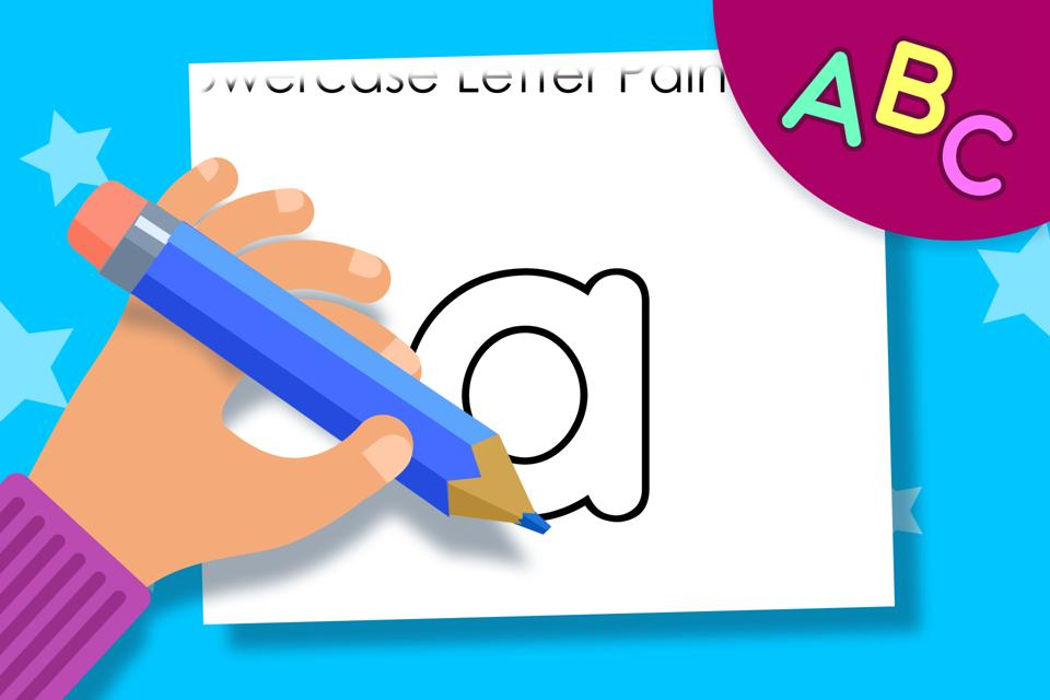 Lowercase Letter a – Online Coloring Page
