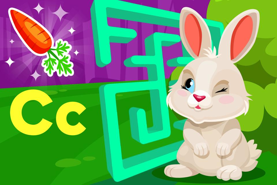 Letter Cc Bunny Hops Maze | ABCmouse