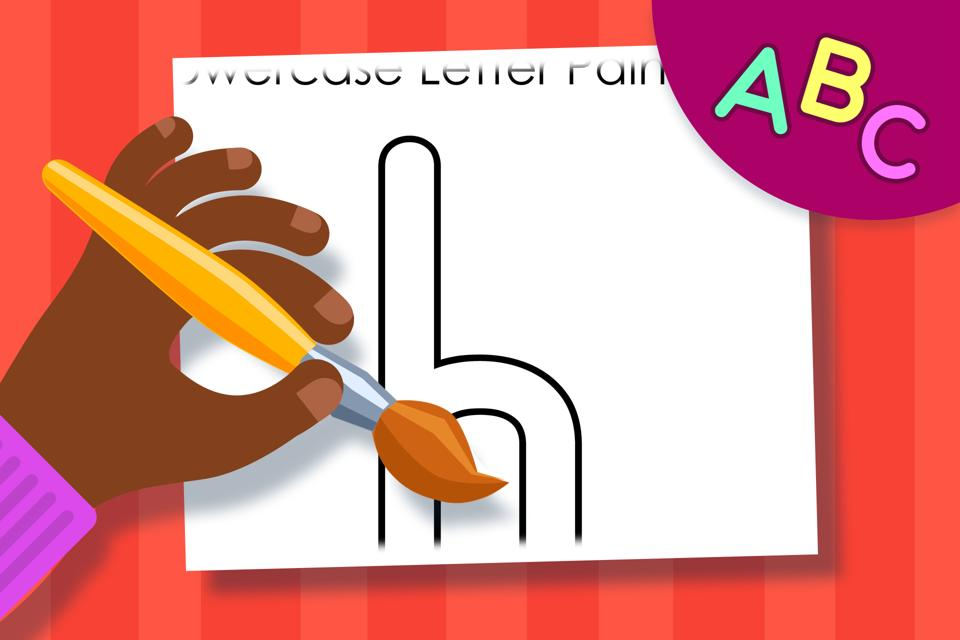 Lowercase Letter h – Online Coloring Page