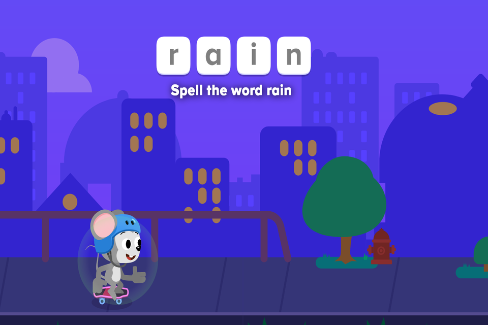 Letter Grab Long A Words – Rain