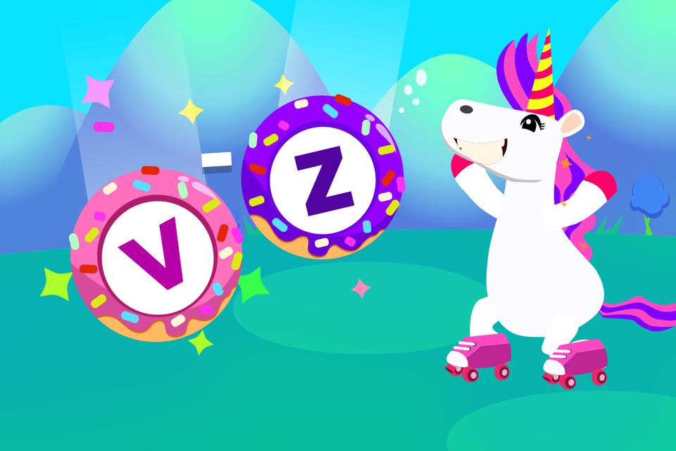 Unicorn Catcher Letters V Z